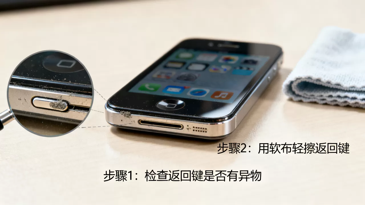 iPhone 4S返回键失灵怎么办，iPhone 4S返回键