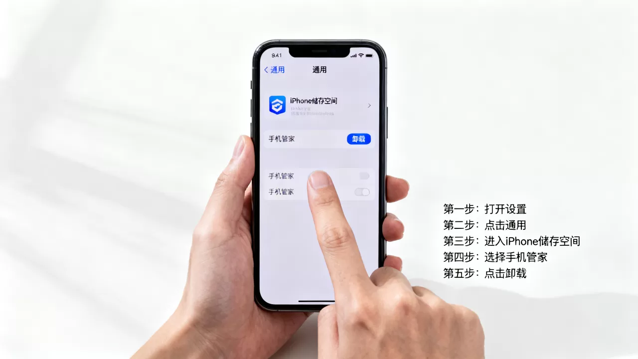 iphone怎么卸载手机管家，苹果手机卸载手机管家方法