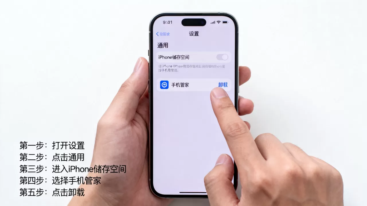 iphone怎么卸载手机管家，苹果手机卸载手机管家方法