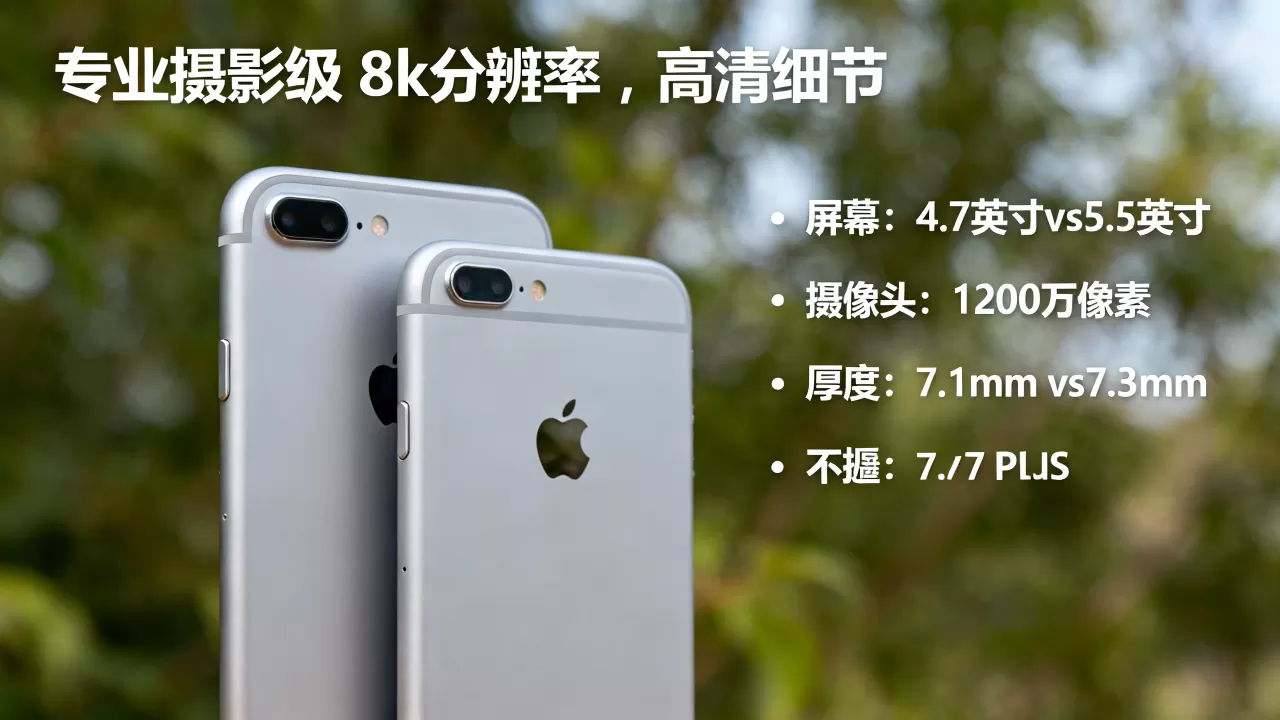 iphone7还是plus，iphone7plus和iphone7有什么区别