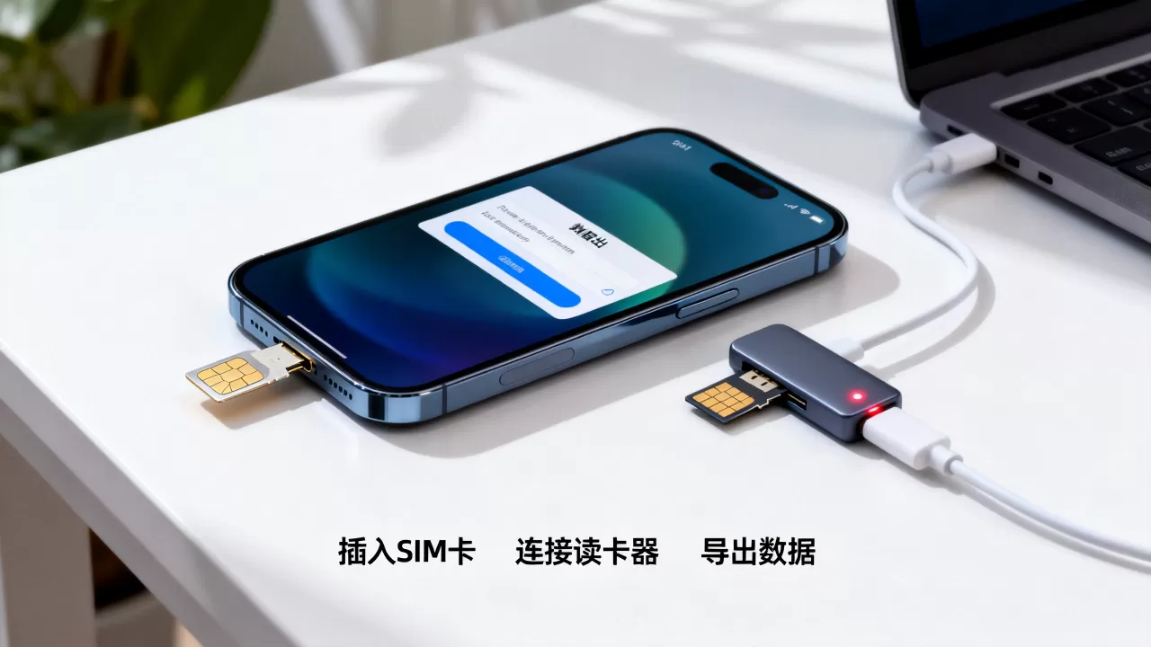 iphone sim卡怎么导出，iphone sim卡数据怎么导出