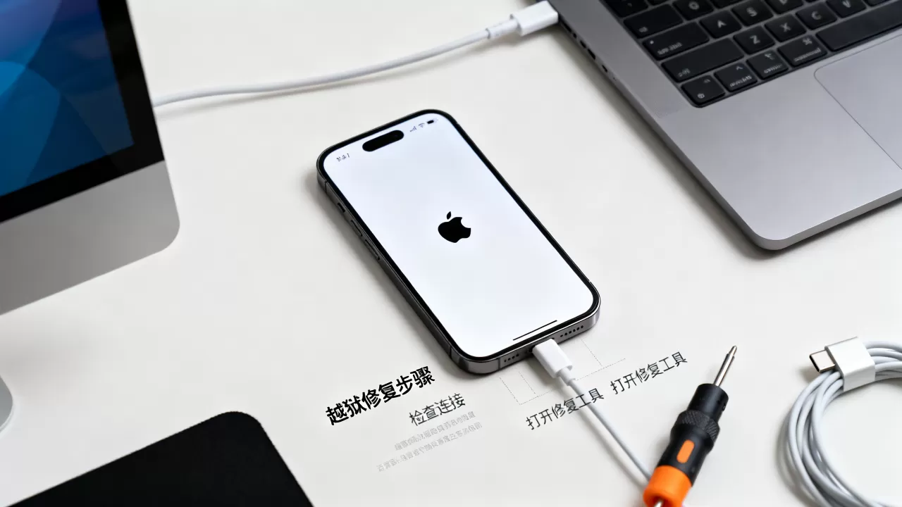 iphone越狱开机白苹果怎么办，iphone越狱白苹果修复