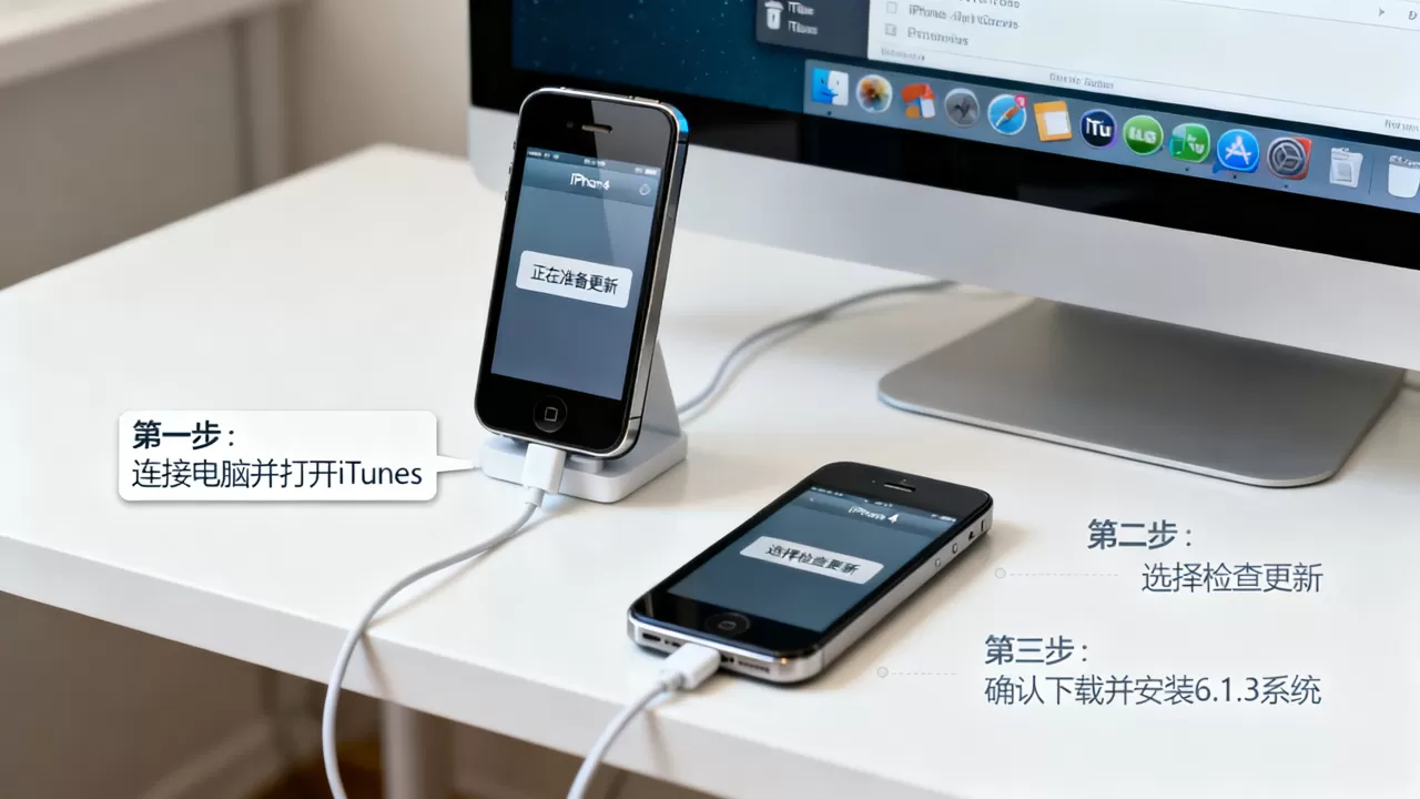 iphone4能升级6.1.3系统吗，iphone4升级6.1.3教程
