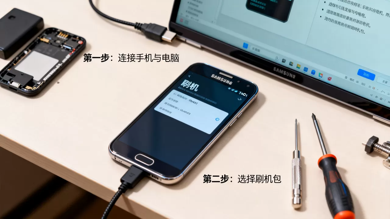 三星3401刷机教程，三星3401刷机