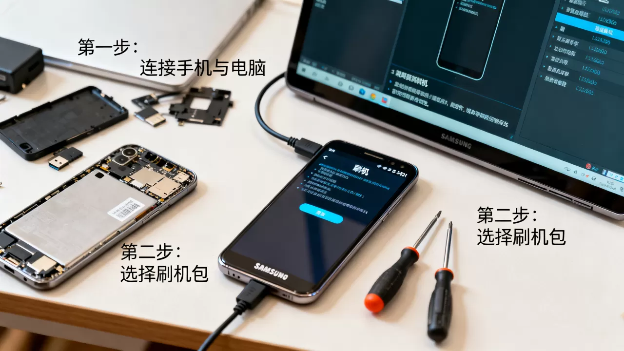 三星3401刷机教程，三星3401刷机