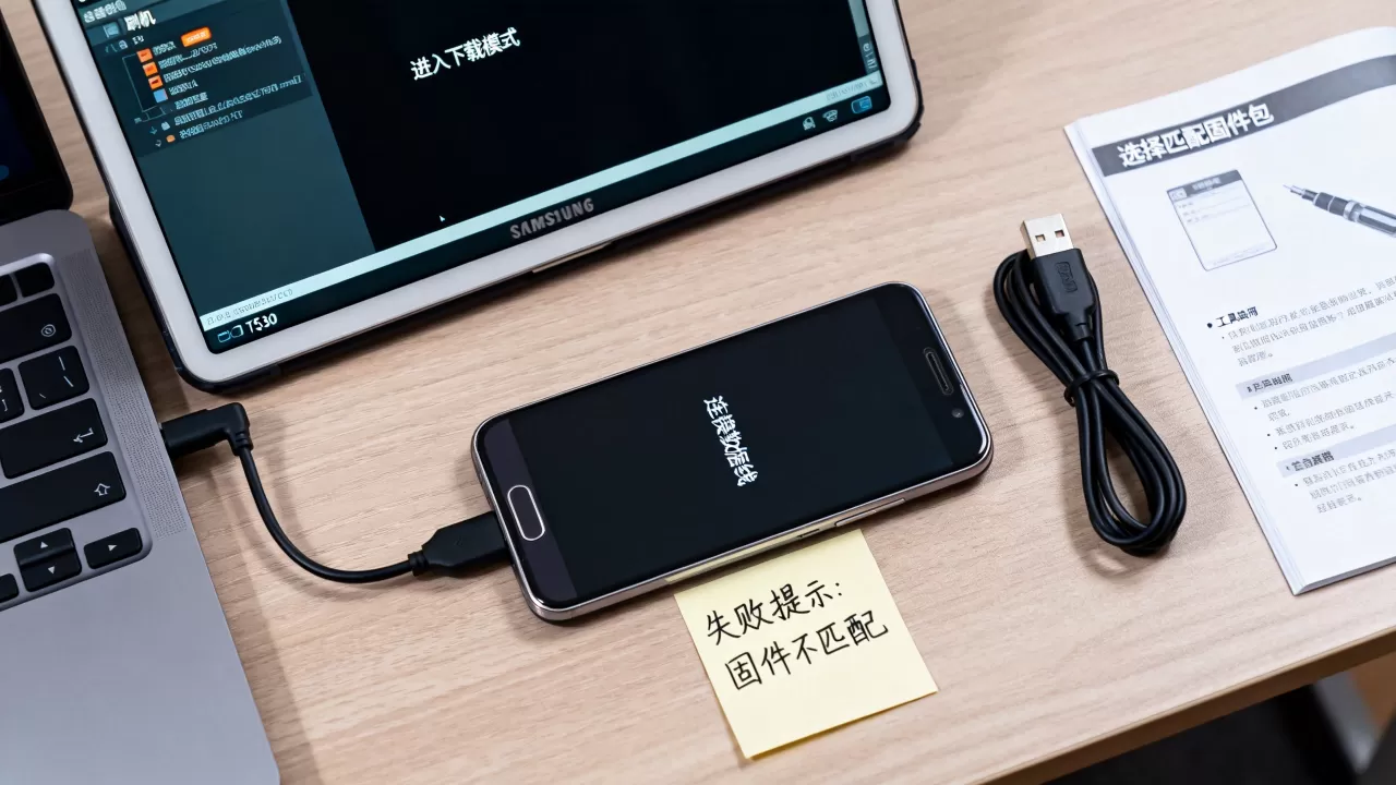 sm t530 刷机教程，三星t530刷机失败怎么办