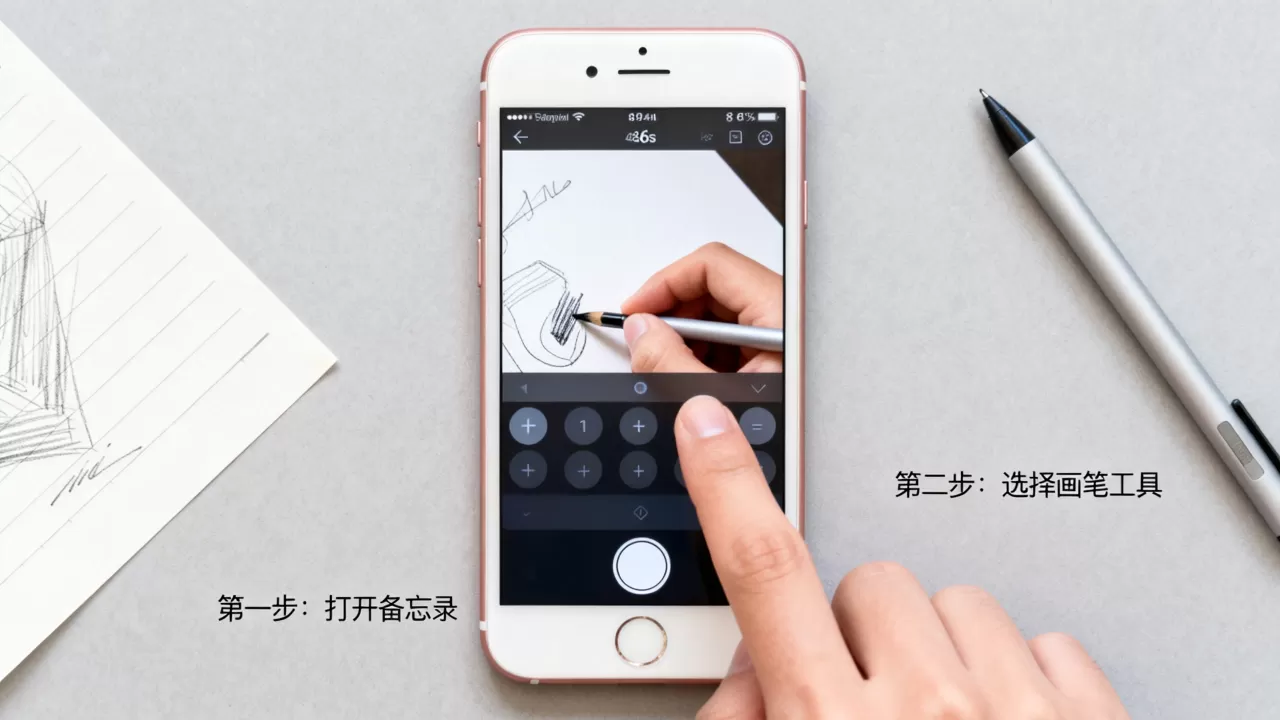 iphone6s画画怎么画，iphone6s画画教程