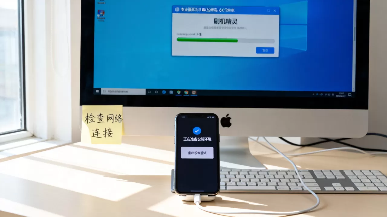 刷机精灵卡在安装环境怎么办，刷机精灵安装环境卡住