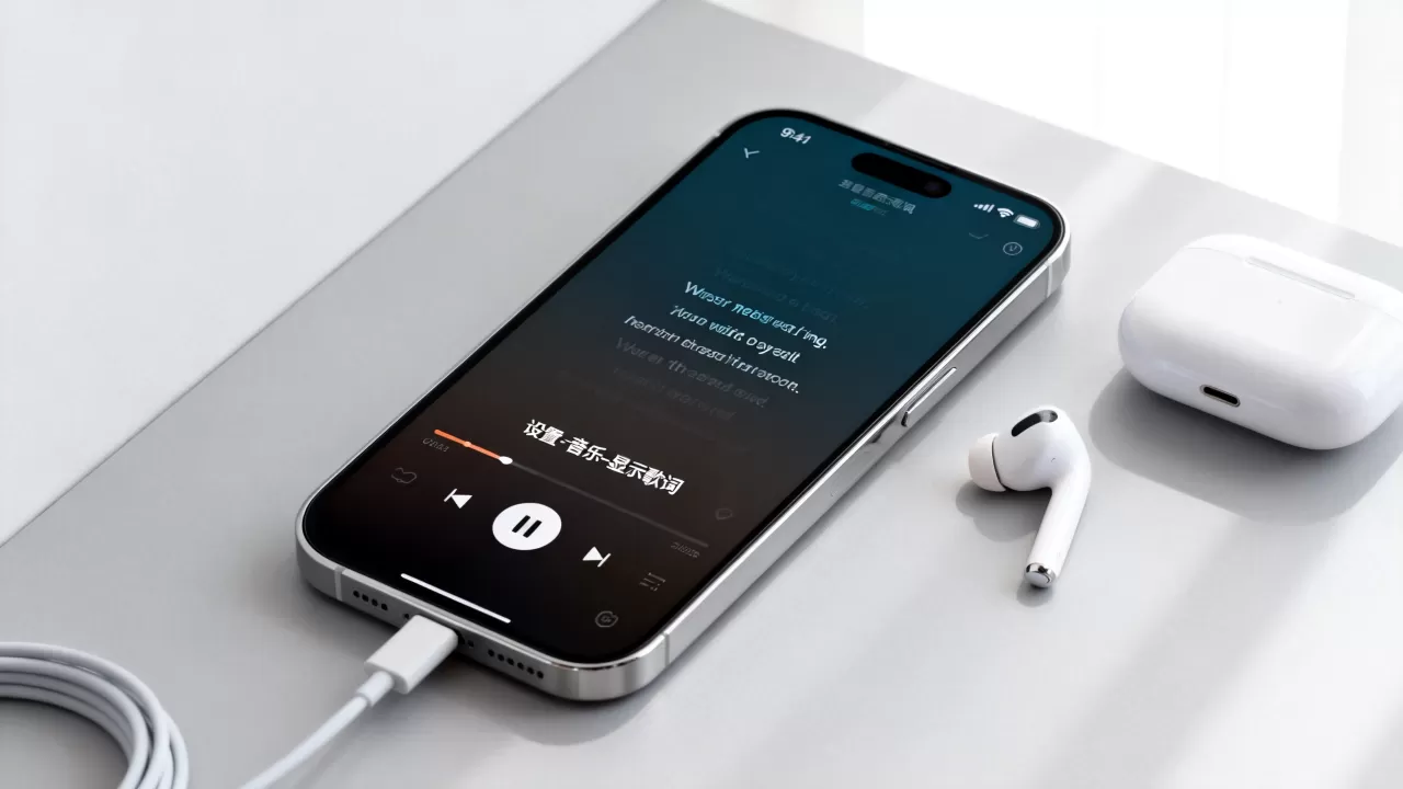 iphone的音乐没有歌词怎么办，iphone音乐显示歌词