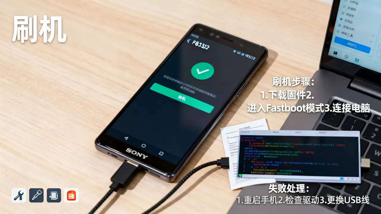 索尼f8332刷机教程，索尼f8332刷机失败怎么办