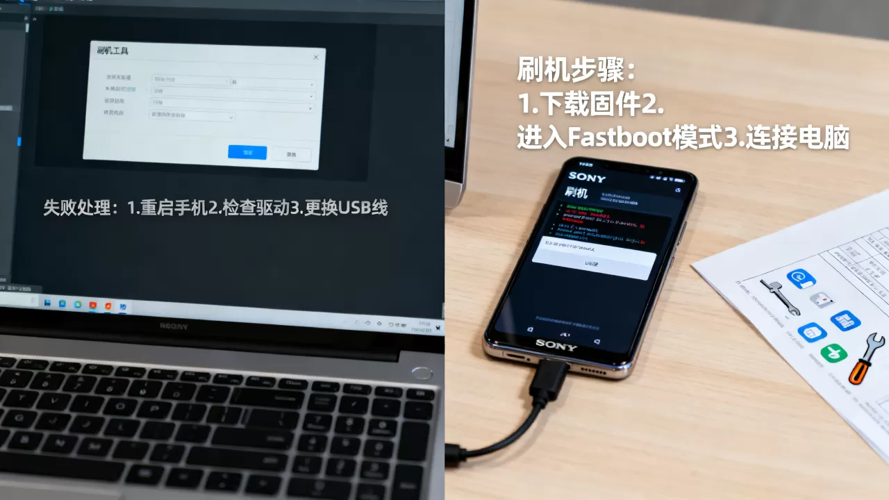 索尼f8332刷机教程，索尼f8332刷机失败怎么办