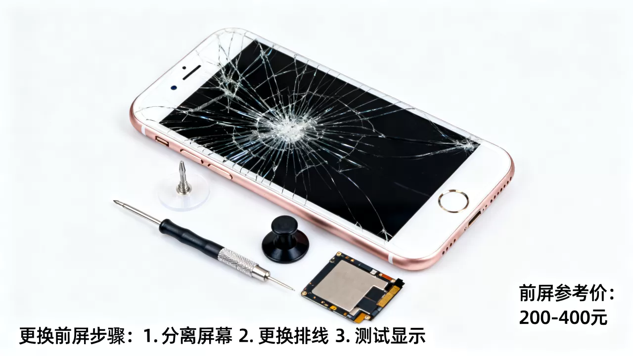 iphone6前屏碎了怎么修，iphone6前屏多少钱
