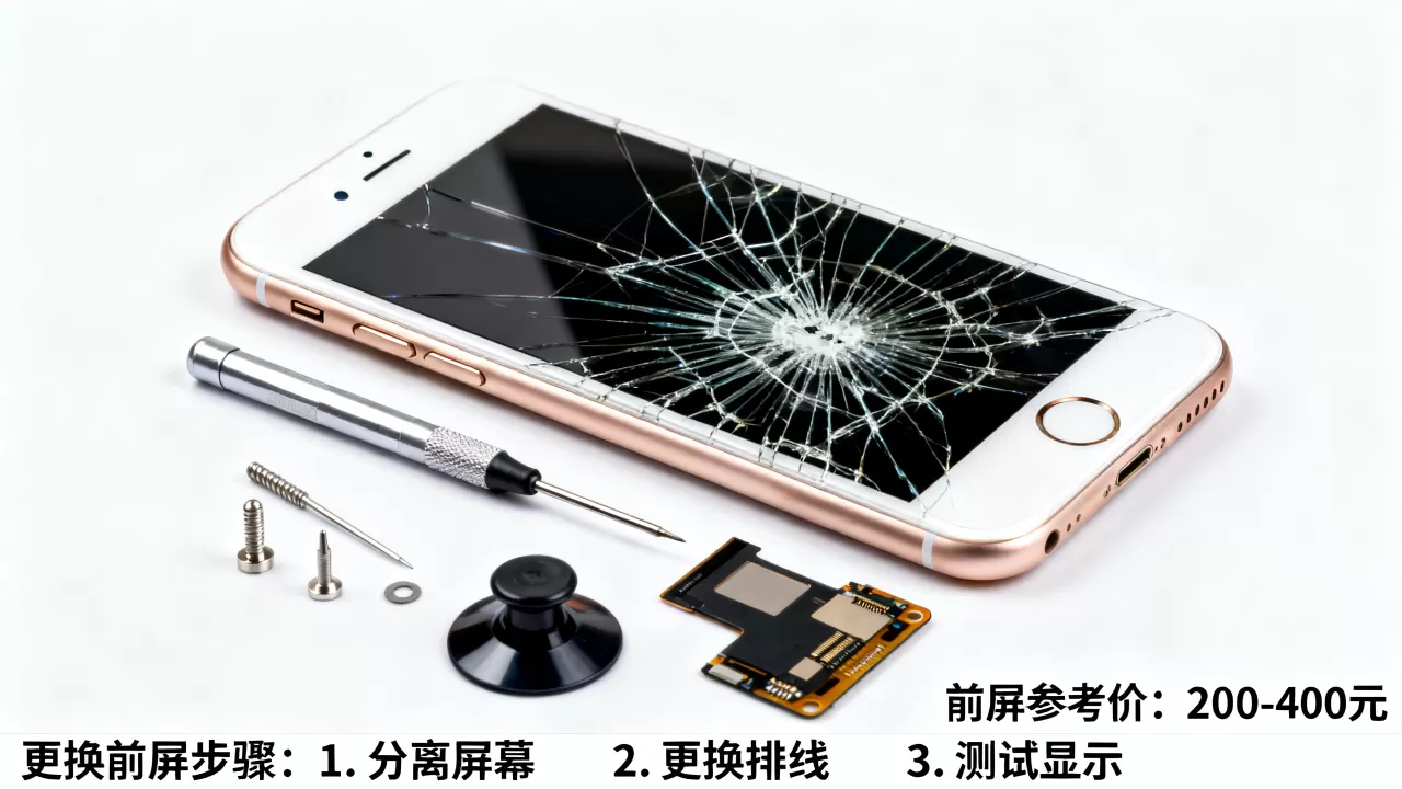 iphone6前屏碎了怎么修，iphone6前屏多少钱