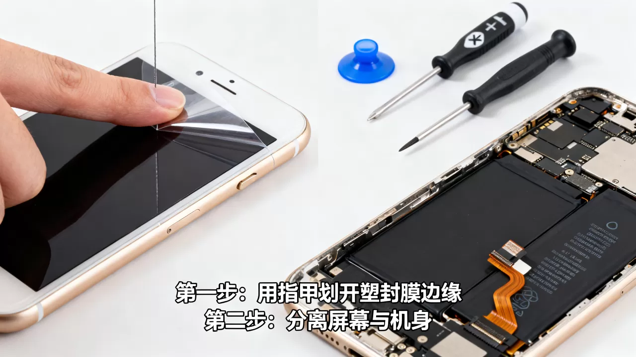 iphone6的塑封怎么拆，iphone6拆机