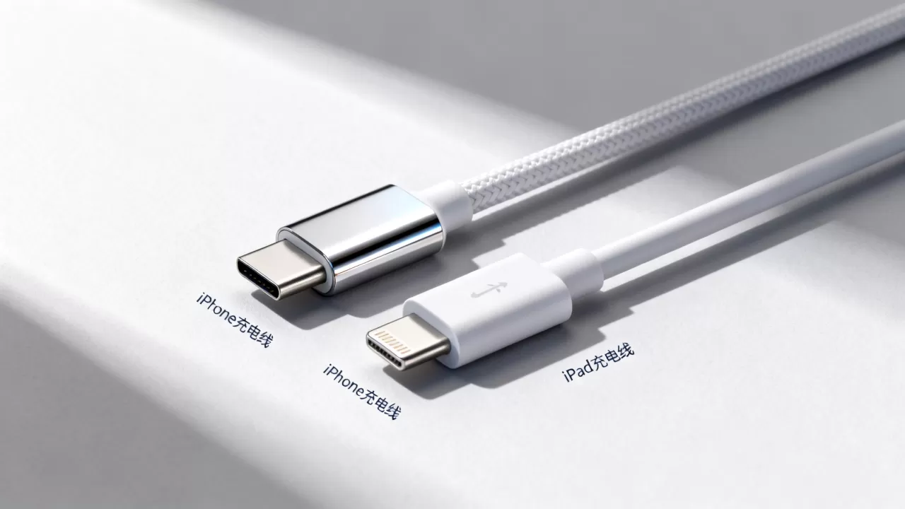 ipad和iphone充电线通用吗，苹果充电线区别