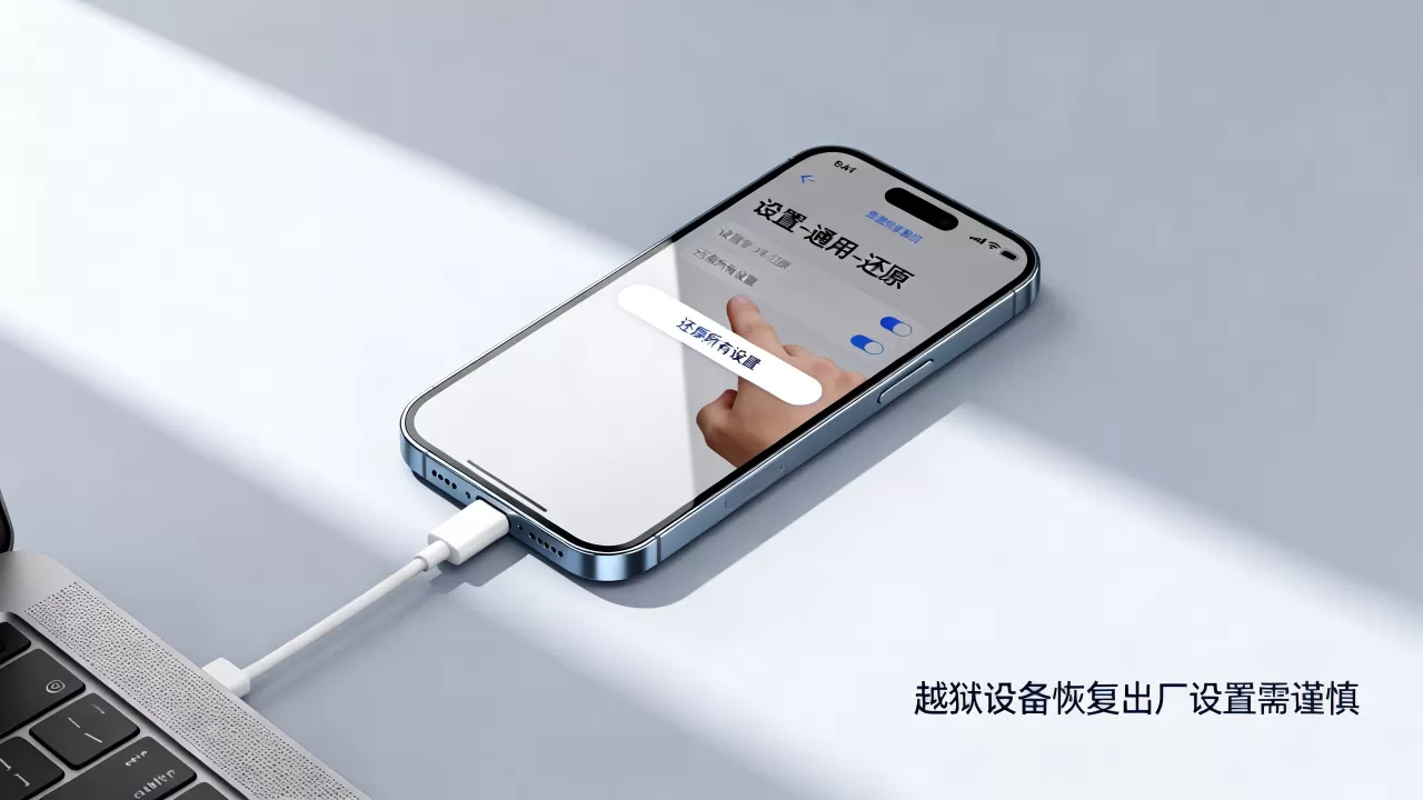 越狱的iphone还原出厂设置，iphone越狱后怎么恢复出厂设置