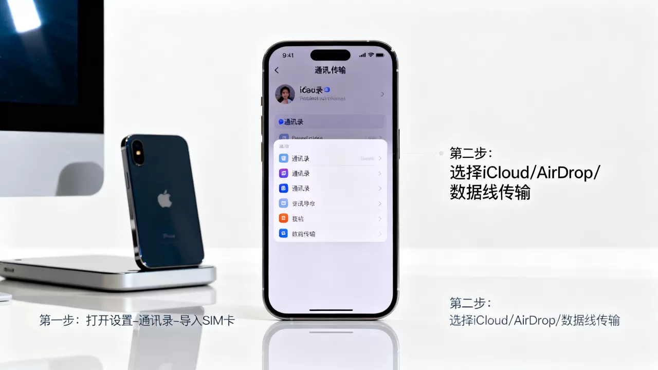 iphone怎么传输通讯录，iphone传输通讯录