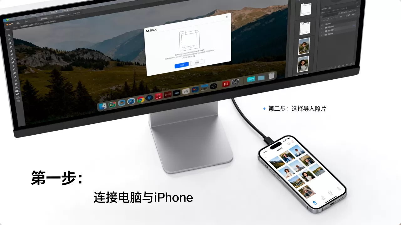 电脑图片如何导入iphone，iphone导入照片到相册