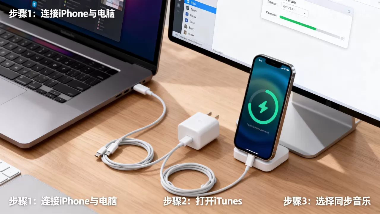 iphone怎么同步音乐到itunes，iphone同步音乐