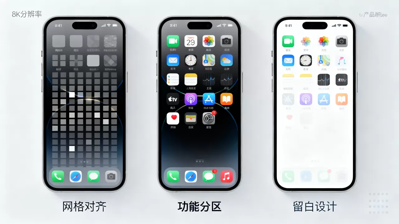 iphone图标怎么摆好看，苹果手机桌面布局美化技巧