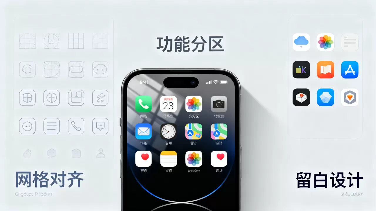 iphone图标怎么摆好看，苹果手机桌面布局美化技巧