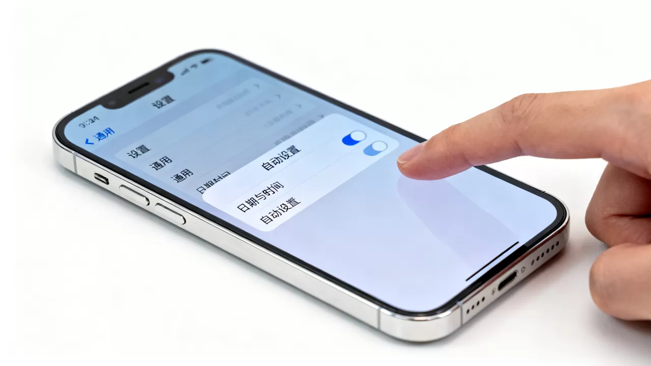 iphone调整时间设置在哪，iphone自动设置时间不对怎么解决
