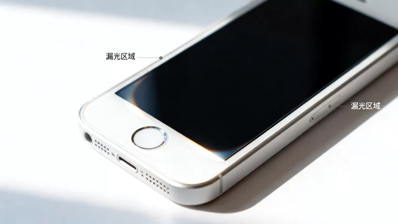 iphone5屏幕漏光是怎么回事，iphone5屏幕