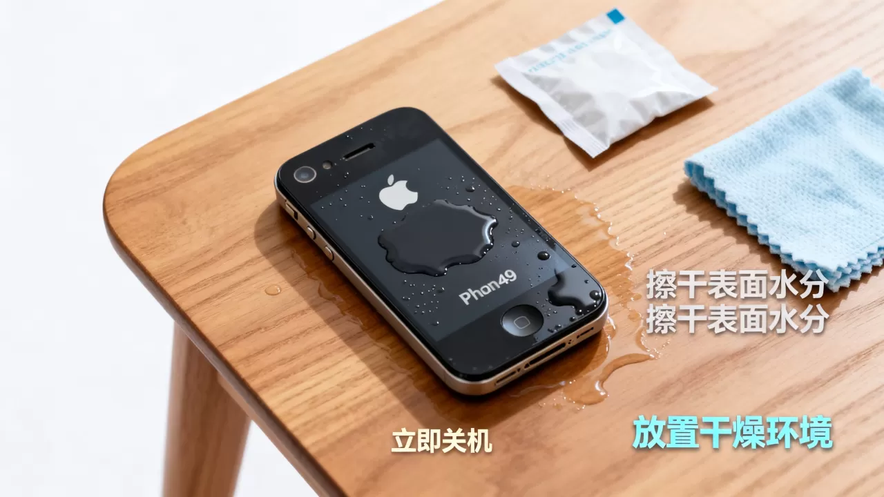 iphone4s受潮了怎么办，iphone4s进水