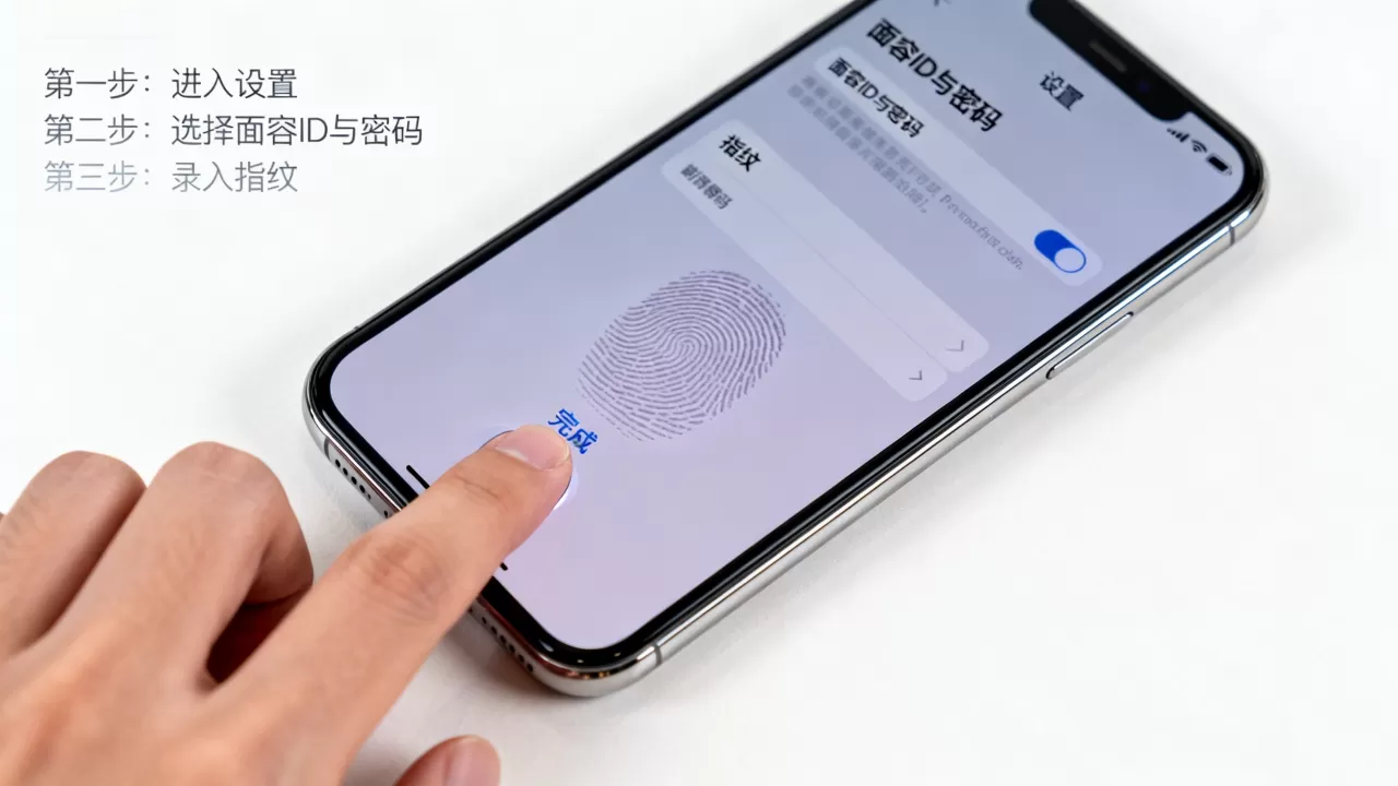 iphone怎么用指纹解锁，苹果指纹识别怎么设置