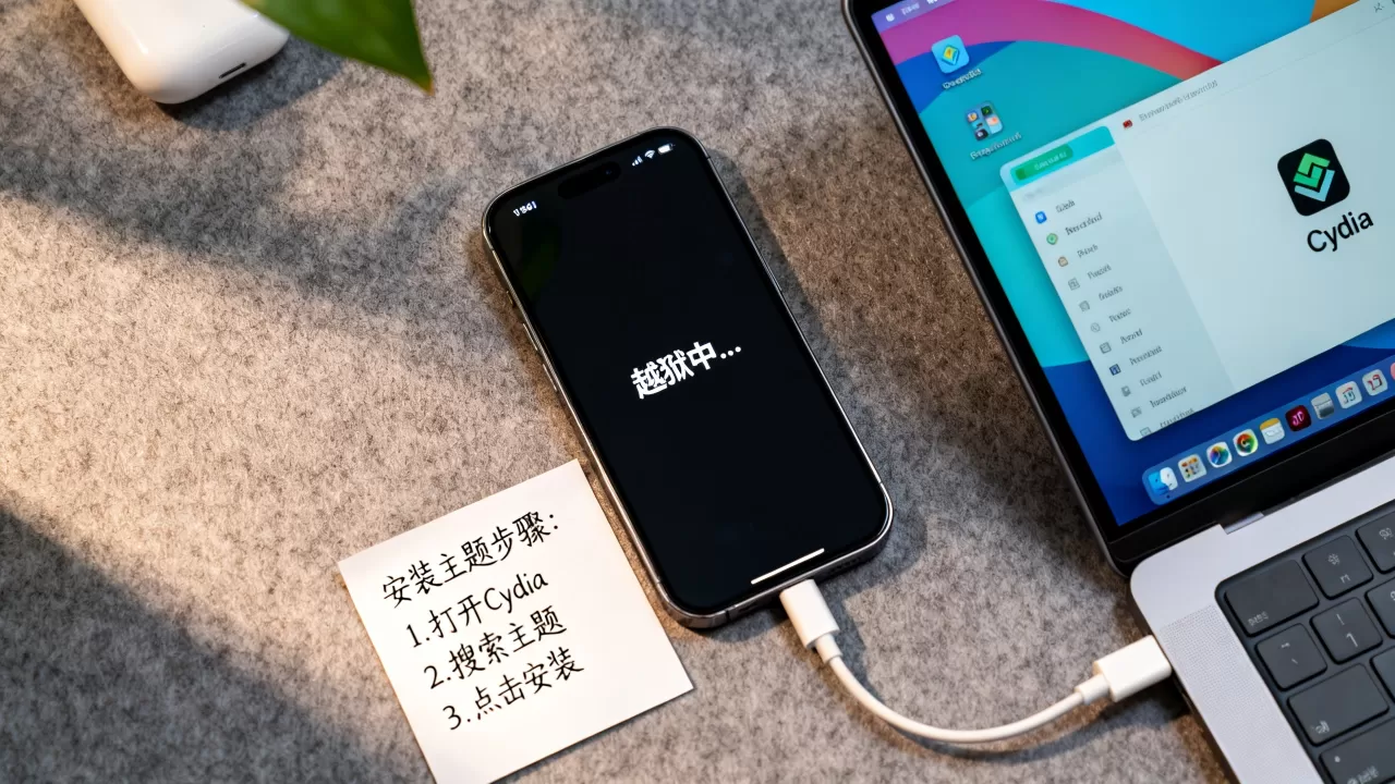 iphone越狱后怎么安装主题，iphone越狱教程