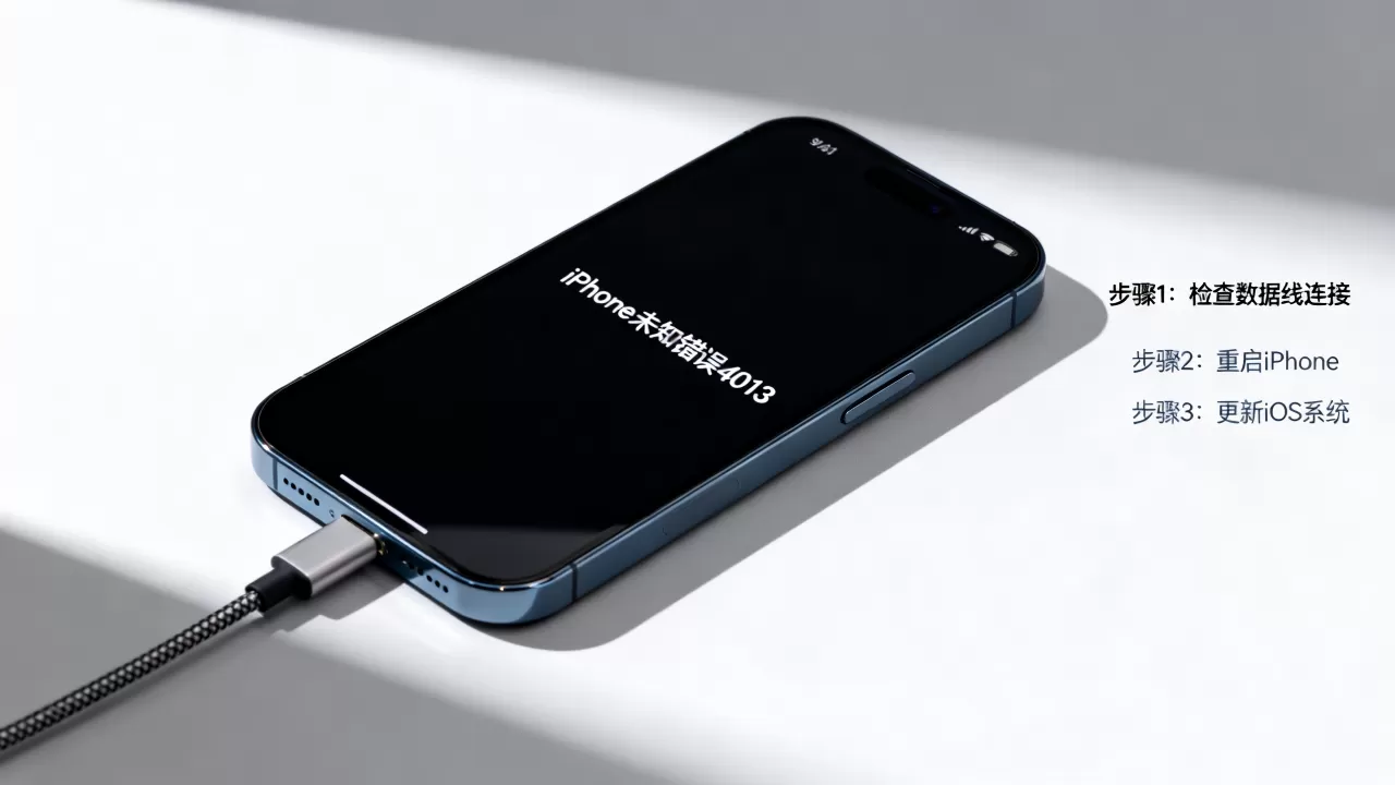 iPhone出现未知错误4013怎么办，iPhone未知错误4013解决方法