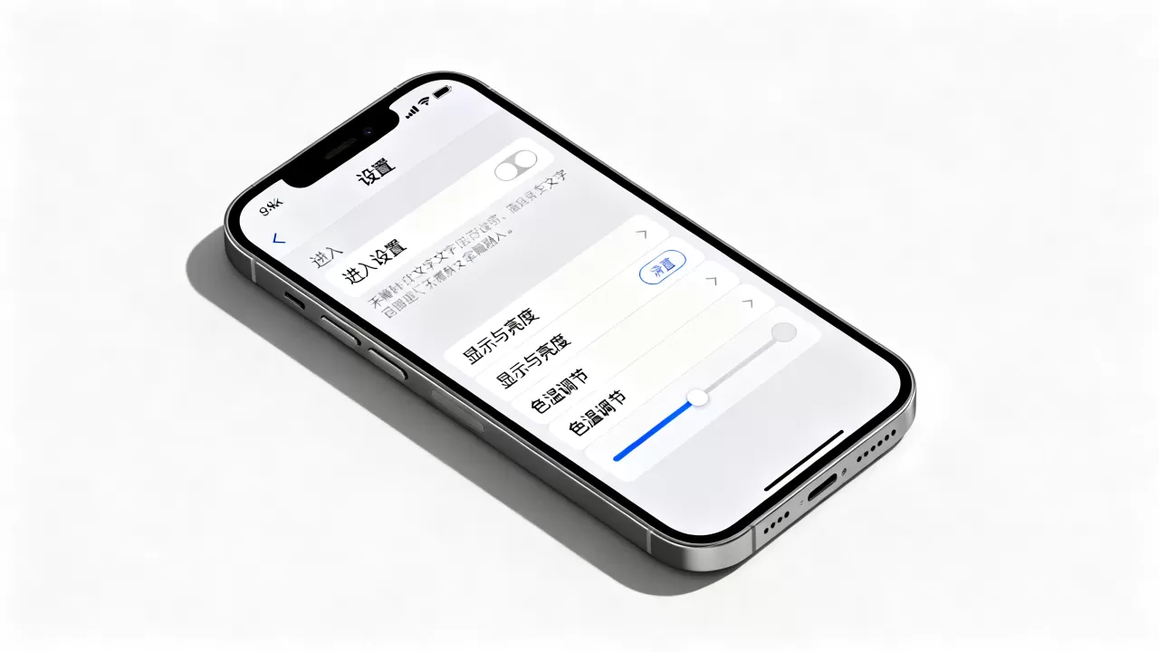 iPhone怎么设置色温，iPhone调节屏幕色温步骤