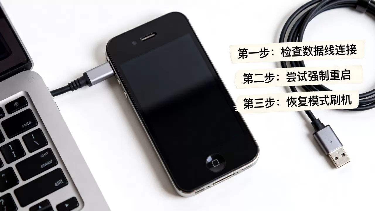 苹果4刷机后开不了机怎么办，苹果4刷机黑屏解决方法