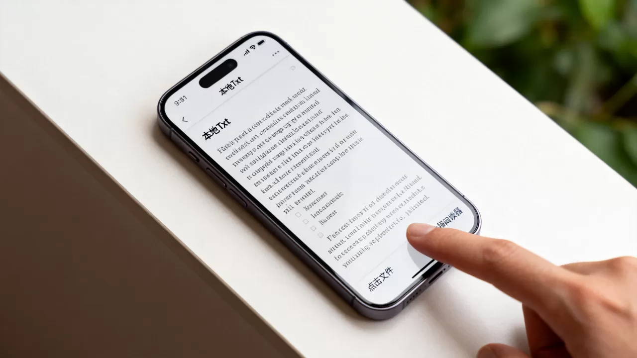 iphone怎么打开本地txt文件，iphone本地txt阅读器