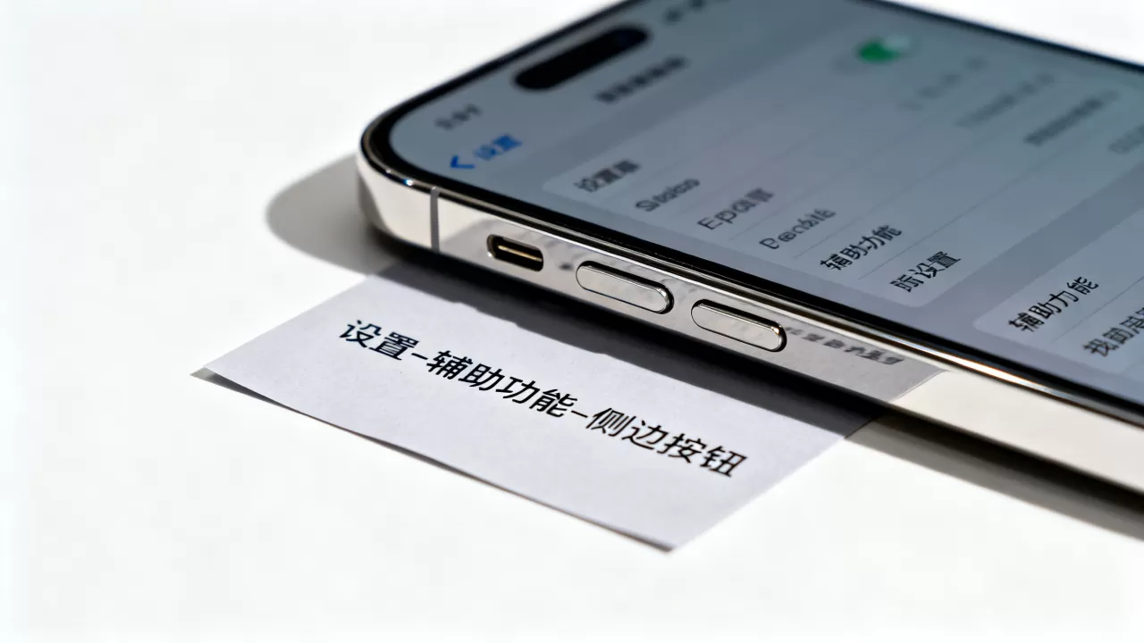 iphone侧边开关怎么设置？侧边键功能设置