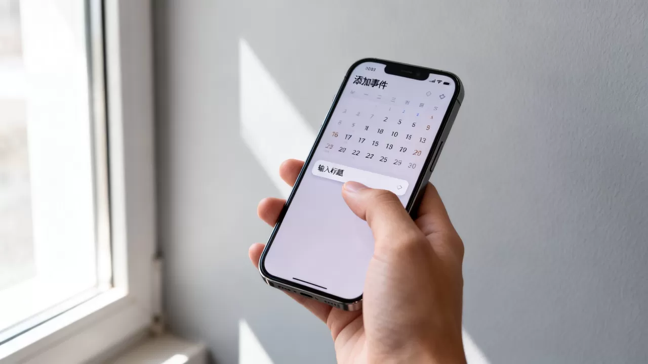 iphone日历无法添加怎么办？iphone日历添加事件方法