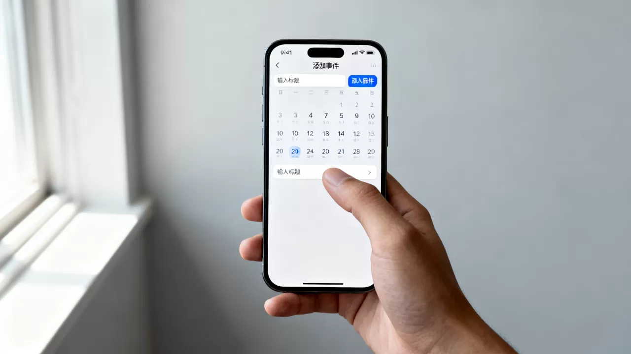 iphone日历无法添加怎么办？iphone日历添加事件方法