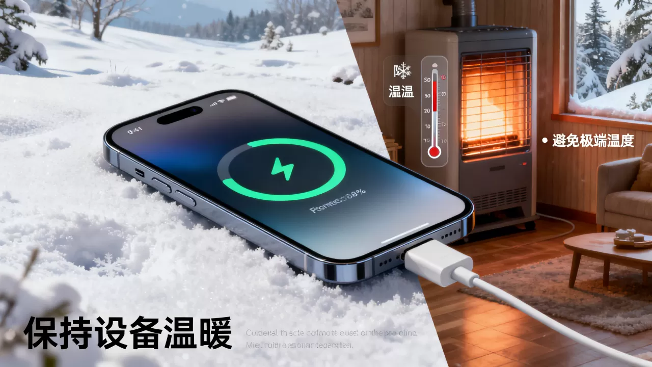 冬天iphone跳电怎么办，iphone冬天掉电快