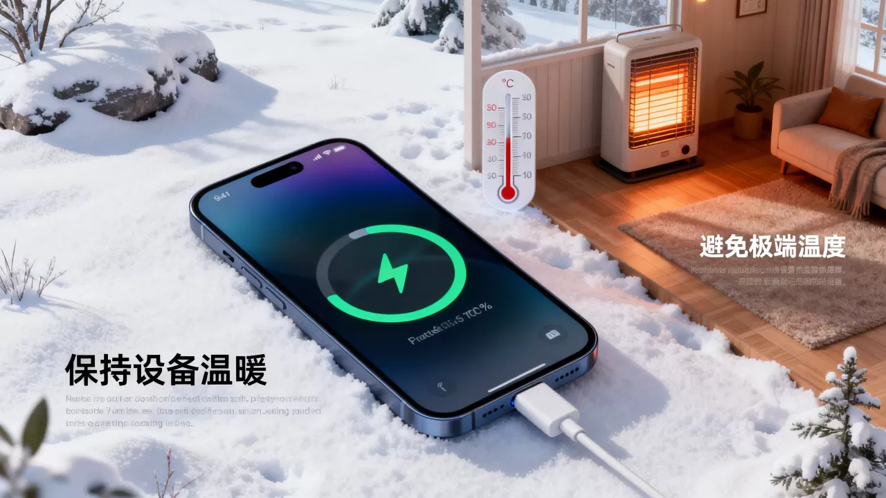 冬天iphone跳电怎么办，iphone冬天掉电快