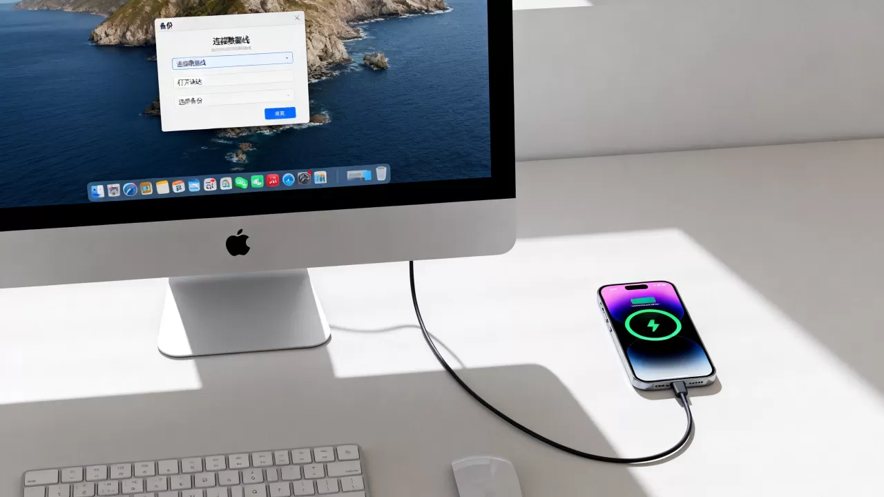 mac如何备份iphone，苹果手机备份到电脑教程