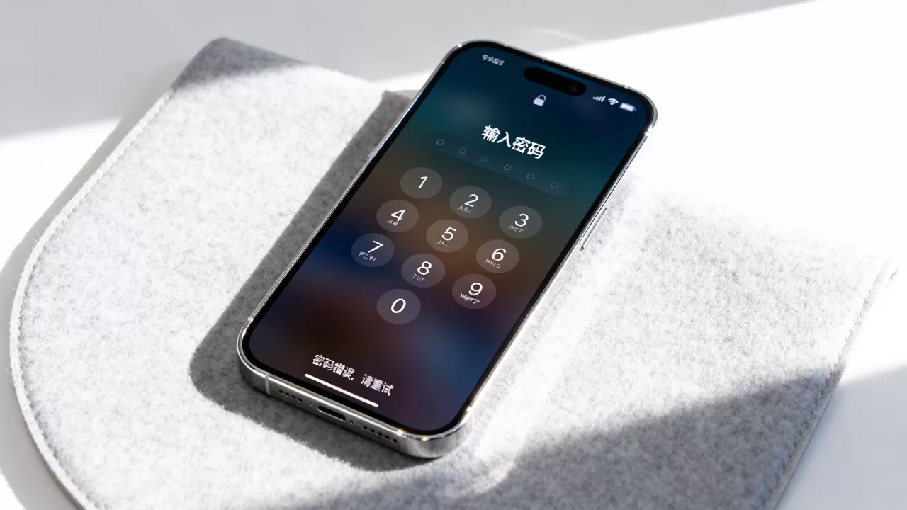 iphone上面的锁怎么解开，iphone解锁密码错误