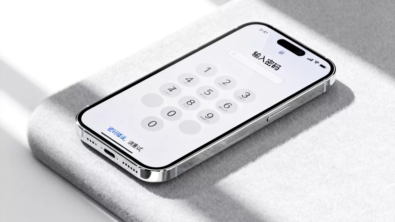 iphone上面的锁怎么解开，iphone解锁密码错误