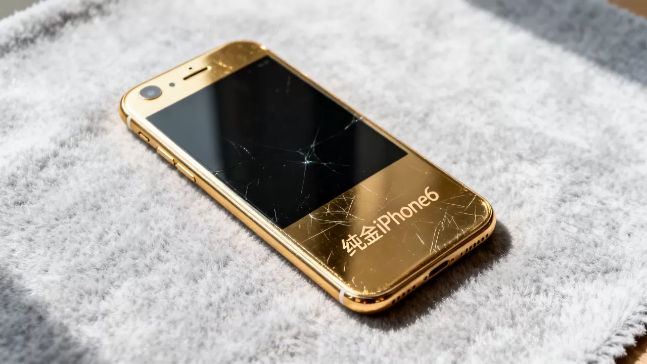 纯金iphone6多少钱，纯金手机