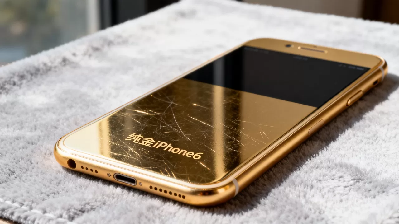 纯金iphone6多少钱，纯金手机