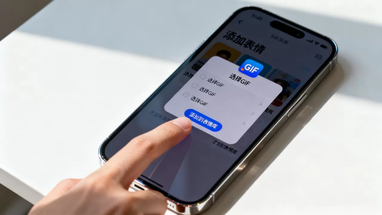iphone怎么添加gif表情，iphone添加自定义表情方法