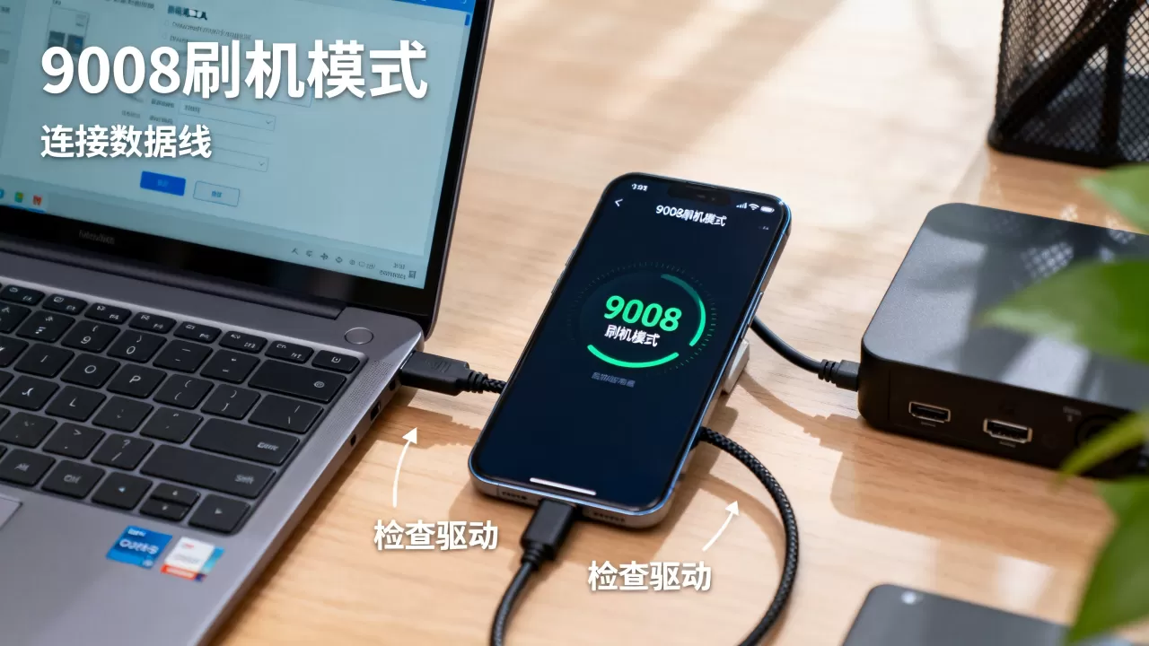 进入9008刷机模式失败怎么办，9008刷机模式