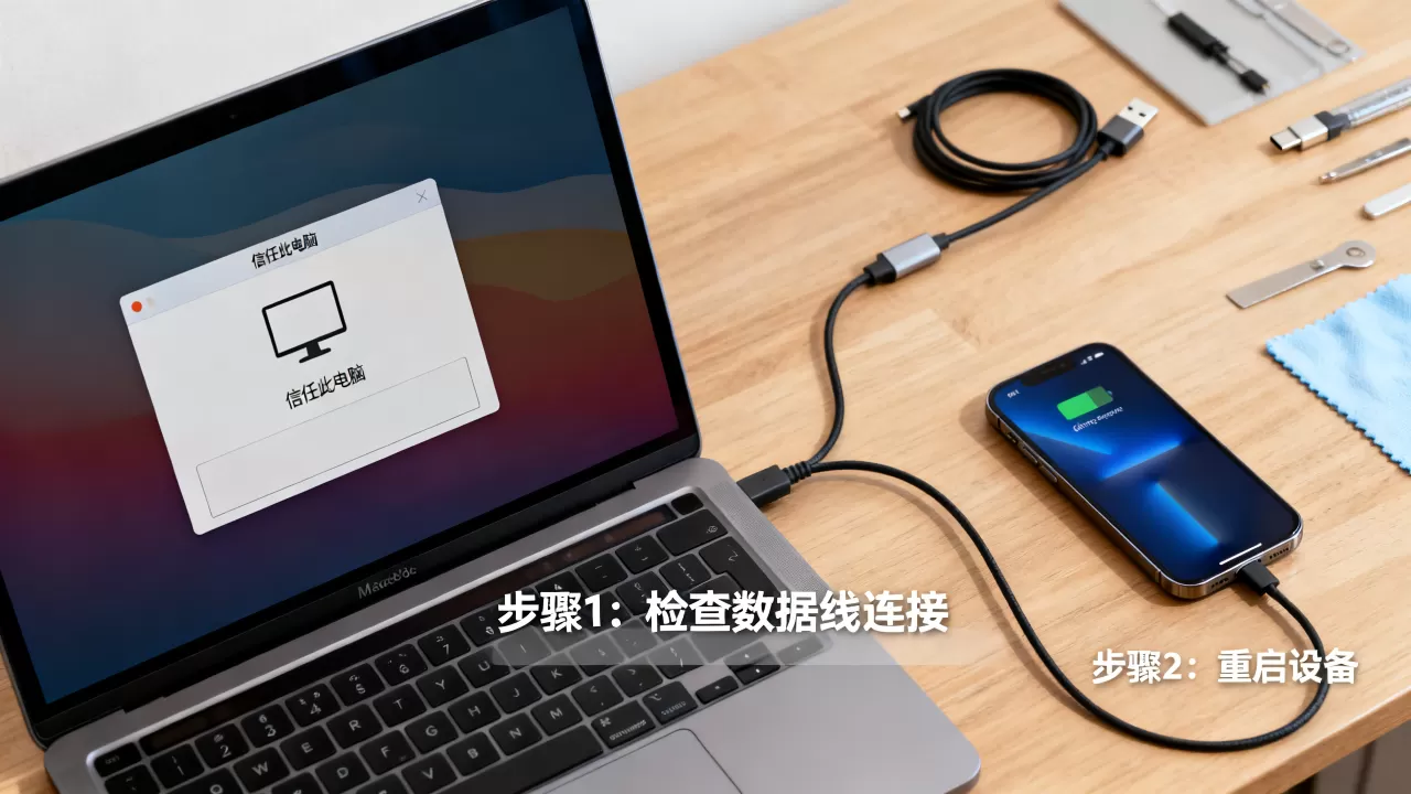 Mac不显示iPhone怎么办，Mac无法识别iPhone