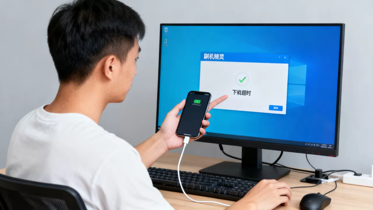 刷机精灵下载超时怎么办，刷机精灵下载