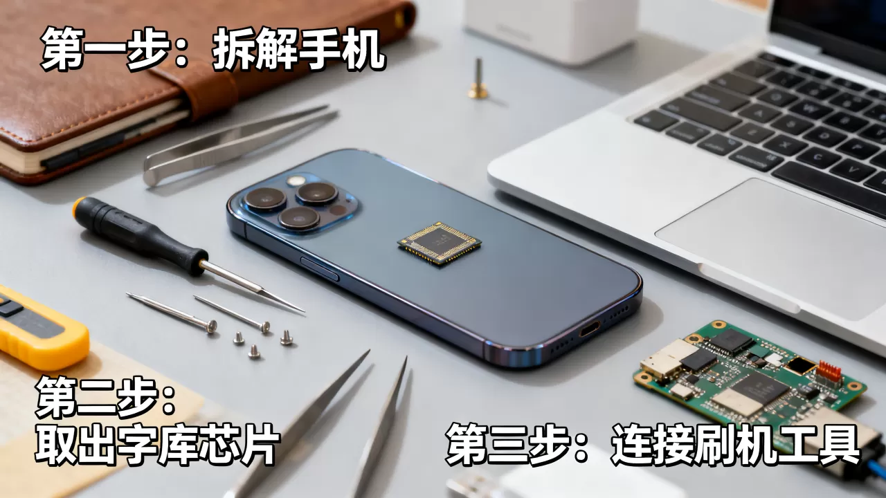 字库修复与刷机教程，手机字库损坏无法开机怎么修
