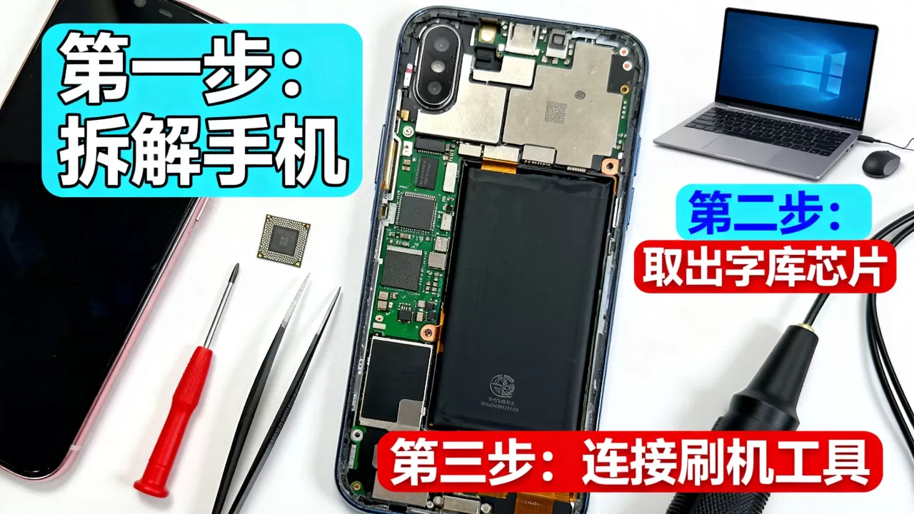 字库修复与刷机教程，手机字库损坏无法开机怎么修